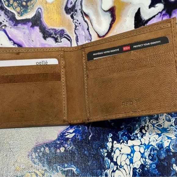 Pelle genuine nubuck leather rustic wallet with RFID protection - Picture 8 of 8